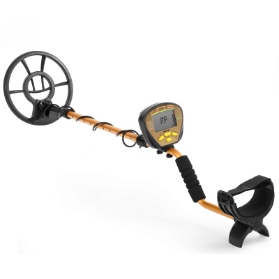 Nalanda 18 kHz Metal Detector with 5 Detection Modes, Outdoor Gold Digger Handheld Metal Finder with Adjustable Sensitivity Waterproof Search Coil LCD Display (Included Earphones & Foldable Shovel) 